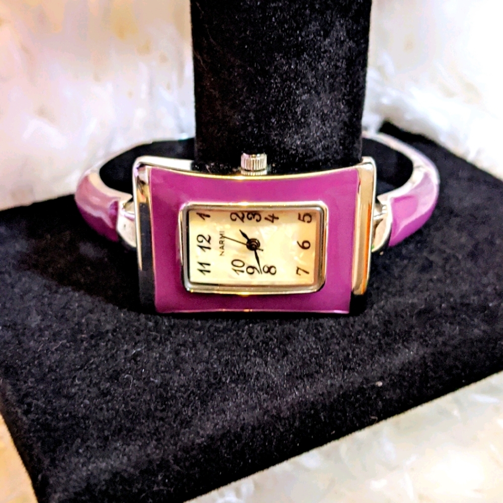 Narmi Purple cuff watch